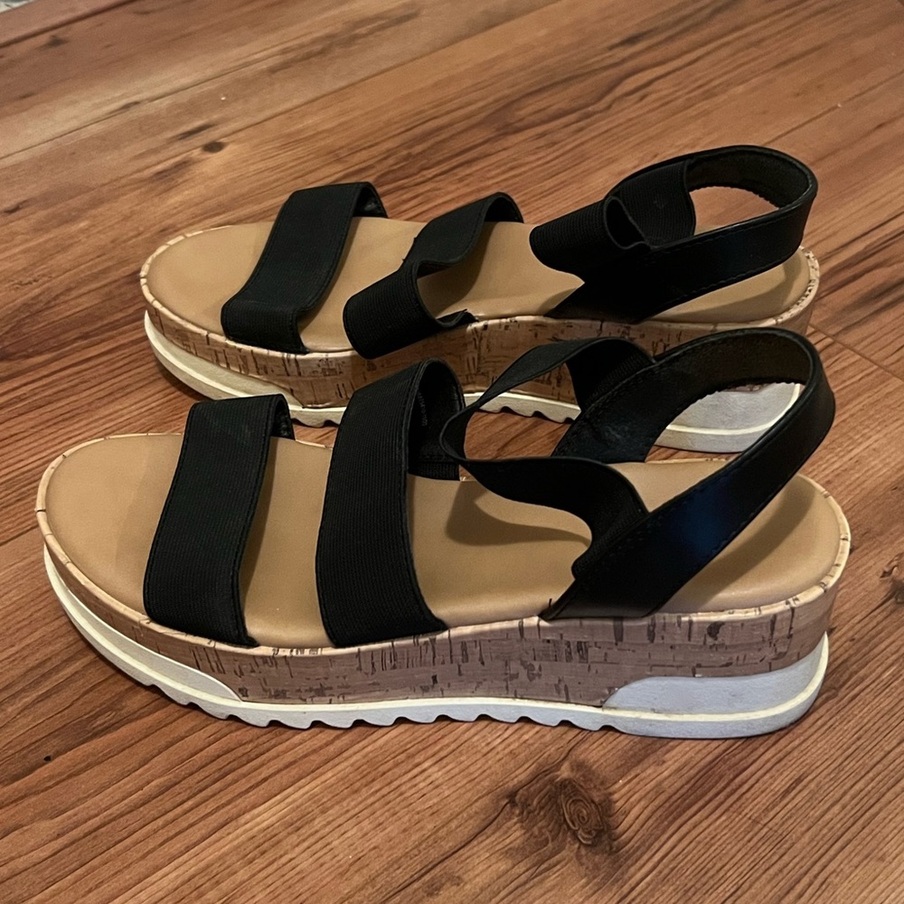 WEDGES | SANDALS | BLACK | 9